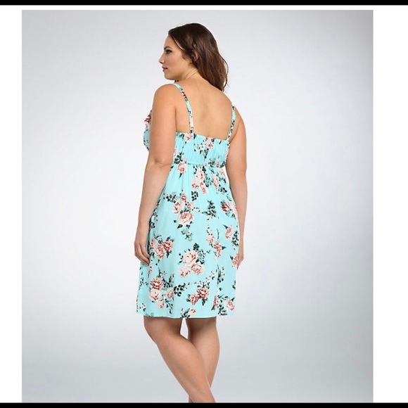 𝅺Torrid FLORAL RUFFLED CHALLIS SUNDRESS 4x/26 - Picture 2 of 6